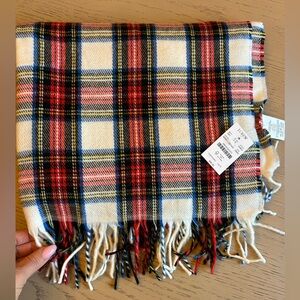 Plaid Fringe Scarf J Crew